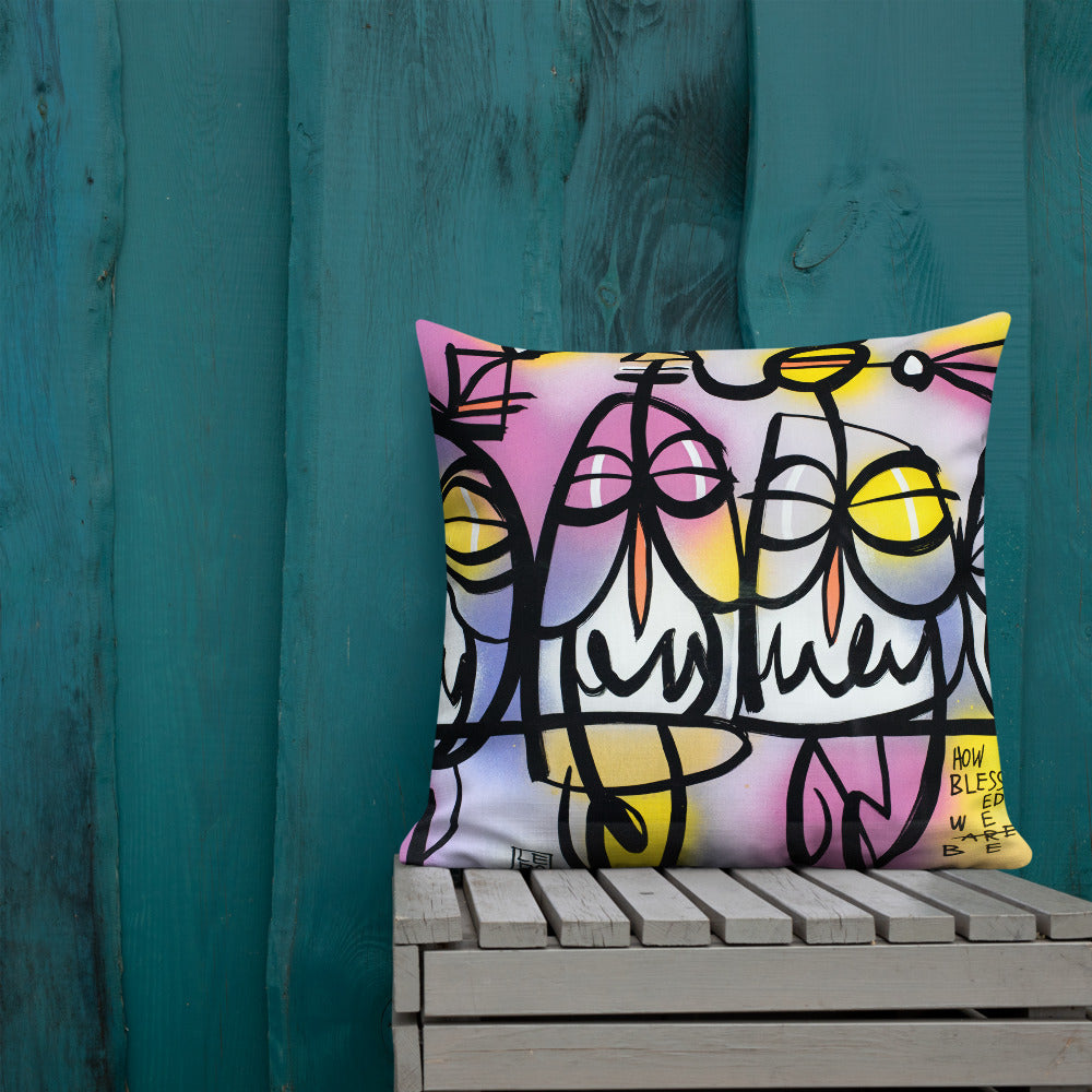 How Blessed We Be – Lebo Premium Throw Pillow